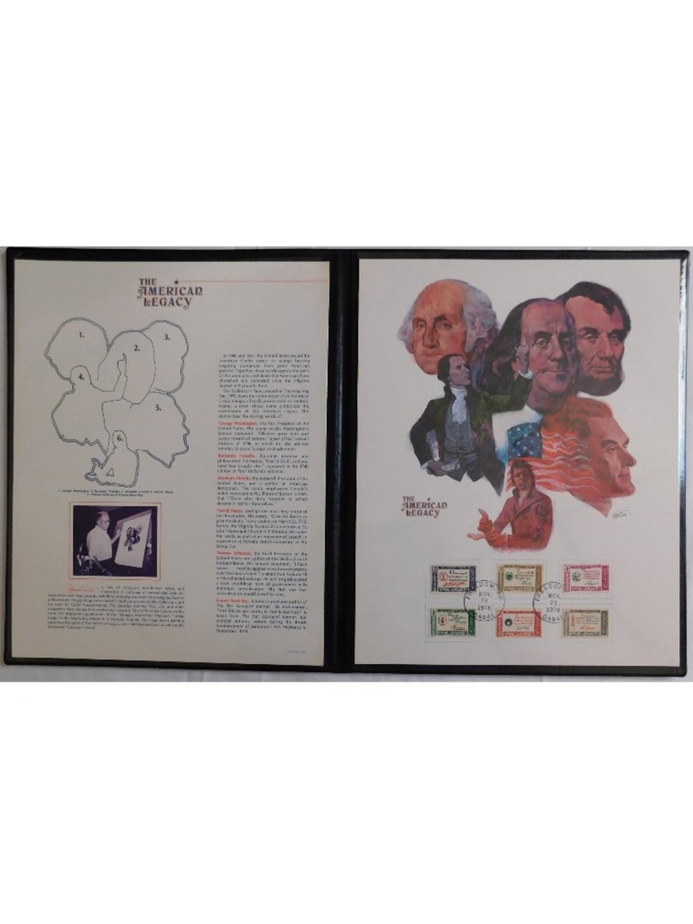 US SemiQ: American Legacy Sanford Kossin Art Fleetwood Presentation Folio '78